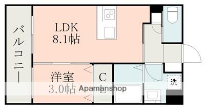 ラ・シック光の森北(1LDK/3階)の間取り写真