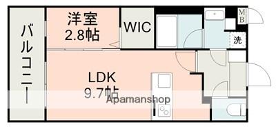 ラ・シック光の森駅Ⅱ(1LDK/5階)の間取り写真