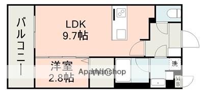 ラ・シック光の森駅Ⅱ(1LDK/5階)の間取り写真