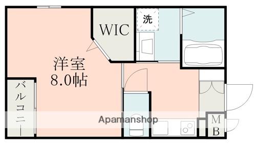 ラ・シック菊陽Ⅳ(1K/1階)の間取り写真