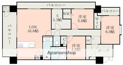 エイルマンション光の森(3SLDK/5階)の間取り写真