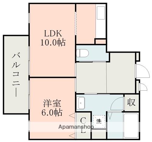 ベル・ピエース(1LDK/3階)の間取り写真