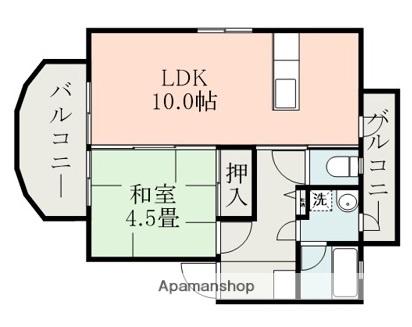 アニバーサリー25(1LDK/2階)の間取り写真