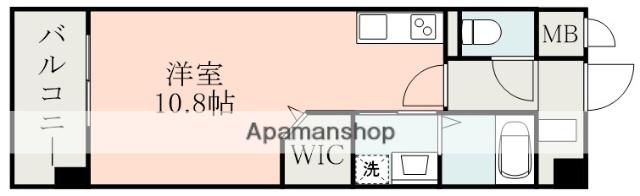 LA GRACE清水(ワンルーム/3階)の間取り写真