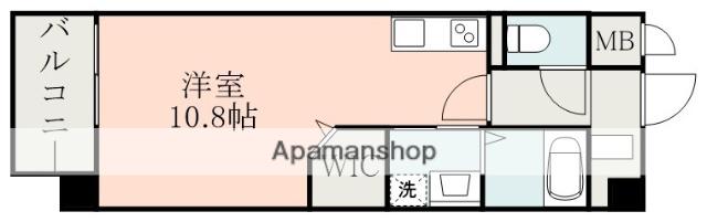 LA GRACE清水(ワンルーム/1階)の間取り写真