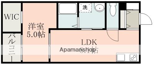 MAJOR大津駅前(1LDK/1階)の間取り写真