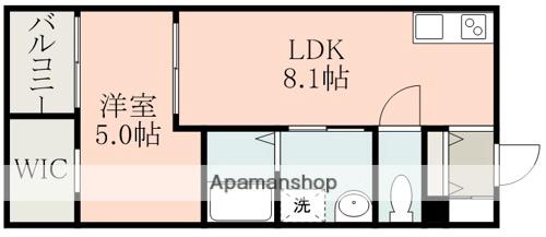 MAJOR大津駅前(1LDK/2階)の間取り写真