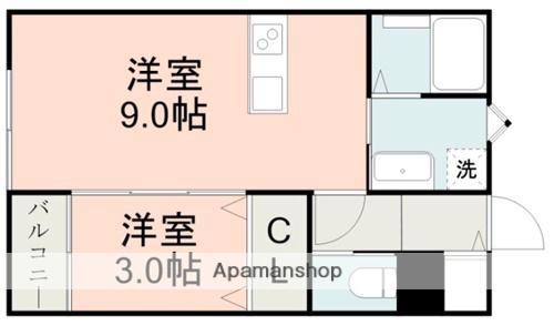 ENSTEP NO.16 須屋(1LDK/1階)の間取り写真