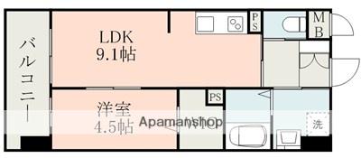 AVANCE菊陽(1LDK/3階)の間取り写真