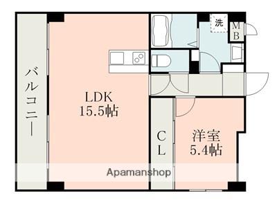 テクノマンション大津Ⅱ(1LDK/7階)の間取り写真