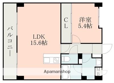 テクノマンション大津Ⅱ(1LDK/7階)の間取り写真