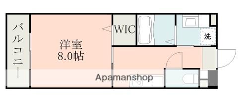 ラ・シック大津Ⅱ(1K/2階)の間取り写真