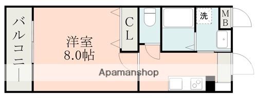 ラ・シック大津南(1K/5階)の間取り写真