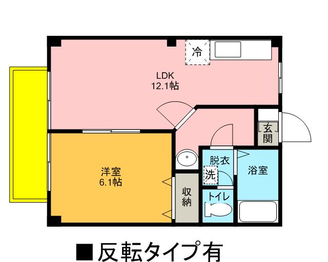 パークサイド(1LDK/1階)の間取り写真