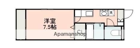 コーポ西村(1K/1階)の間取り写真