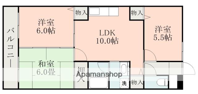 フォレストマンション杉並(3LDK/3階)の間取り写真