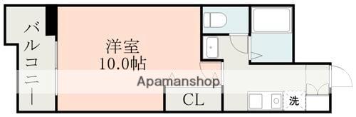ライズ大江(1K/6階)の間取り写真