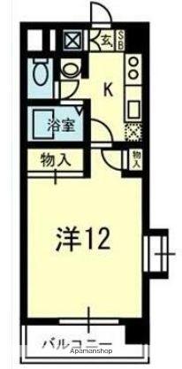 フォディアサーティナインビルディング(1K/6階)の間取り写真