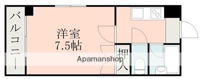 高橋ハイツ(1K/3階)の間取り写真