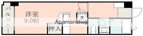 NICEマンション九品寺(ワンルーム/4階)の間取り写真