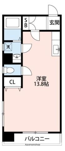 アーバン・ビルドⅠ(ワンルーム/7階)の間取り写真
