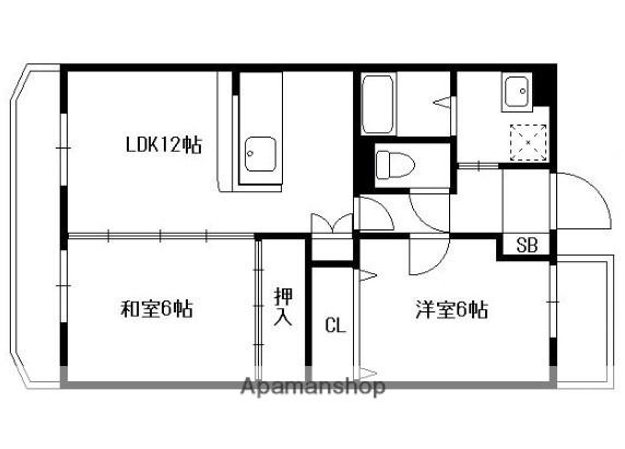 インフィニティ出水Ⅱ(2LDK/2階)の間取り写真