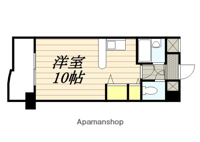 メゾン・ド・ペルレ(ワンルーム/1階)の間取り写真