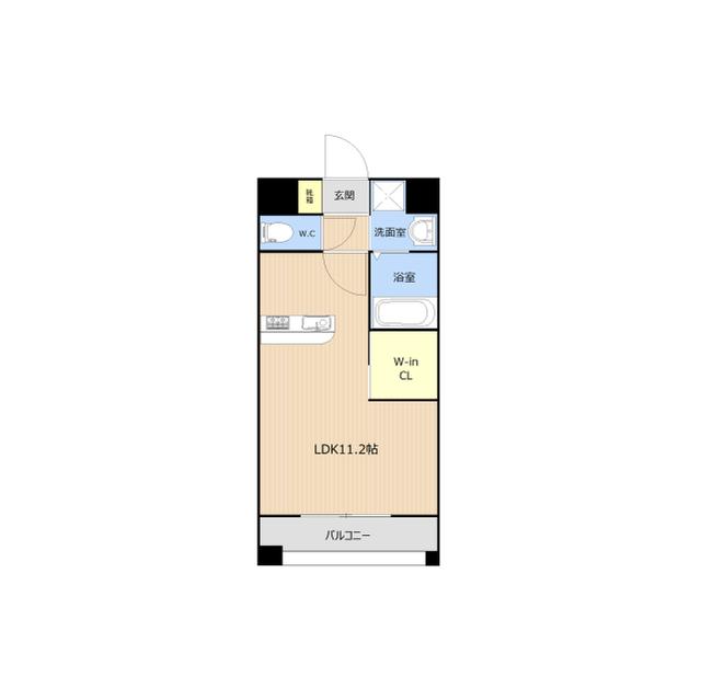 LIBTH本荘タワー(ワンルーム/3階)の間取り写真