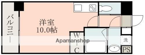 ルボア大江本町(ワンルーム/1階)の間取り写真