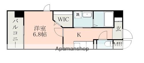LIXIS大江(1K/8階)の間取り写真