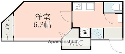 SAINT-DEERS(1K/1階)の間取り写真