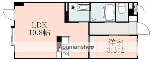 MAJOR光の森駅前(1LDK/3階)の間取り写真