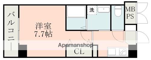 EDEN SUIZENJI STATION(1K/1階)の間取り写真