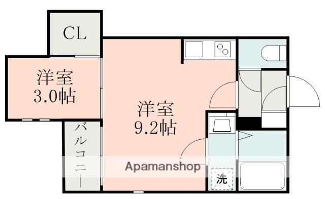 REGALEST二本木(1LDK/2階)の間取り写真