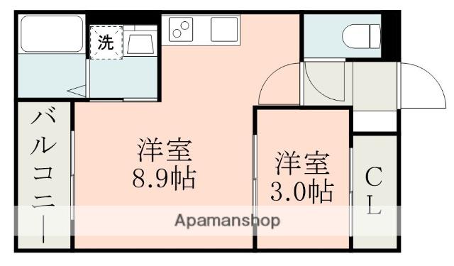 REGALEST二本木(1LDK/1階)の間取り写真