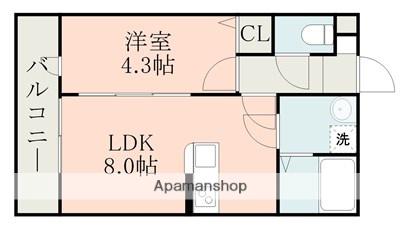 IMAX RESIDENCE 大津(1LDK/2階)の間取り写真