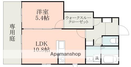 ハイムレトア(1LDK/1階)の間取り写真