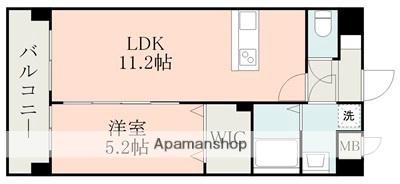 ウエルス(1LDK/2階)の間取り写真