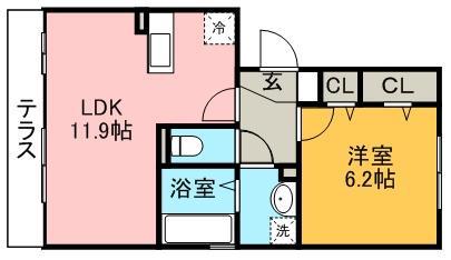 コンソルテ(1LDK/3階)の間取り写真