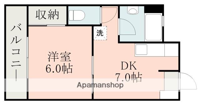 ARLA KOMEYAMACHI(1DK/5階)の間取り写真