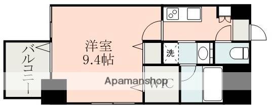 上通パレス草人木(1K/7階)の間取り写真