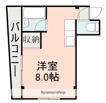 ローズンビート(ワンルーム/4階)の間取り写真