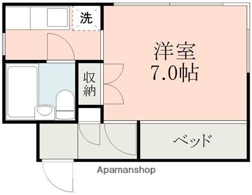 リーガルコートA(ワンルーム/4階)の間取り写真