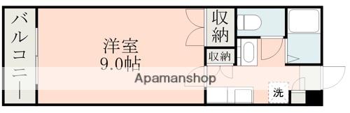 コスモ第2ビル(1K/2階)の間取り写真