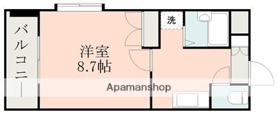 アビタシオン保田窪(1K/4階)の間取り写真