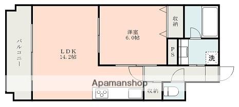 キャッスルマンション豊岡(1LDK/2階)の間取り写真