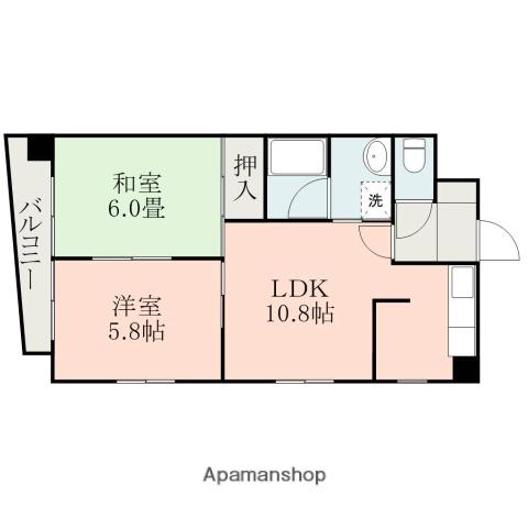REVE光の森西(2LDK/3階)の間取り写真