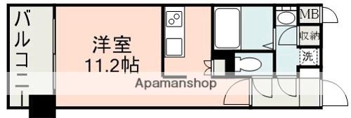 ISM水前寺(ワンルーム/2階)の間取り写真