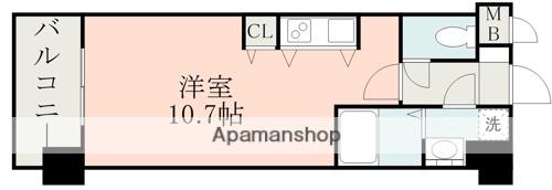 ISM水前寺(ワンルーム/7階)の間取り写真