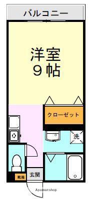 ネオコーポ弐番館(ワンルーム/2階)の間取り写真